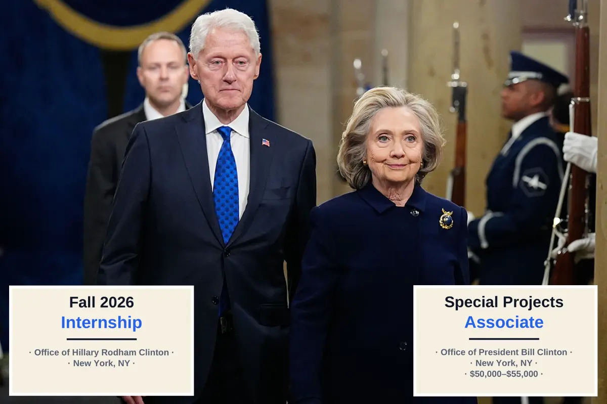 Clintons seeking intern with ‘high level of discretion’ at global foundation