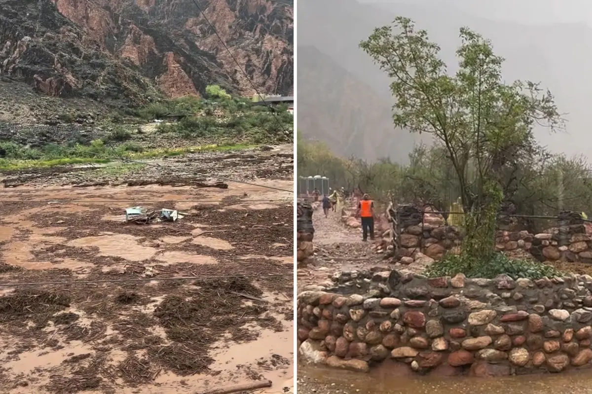 At least 20 hikers missing as flash flood sweeps through Grand Canyon