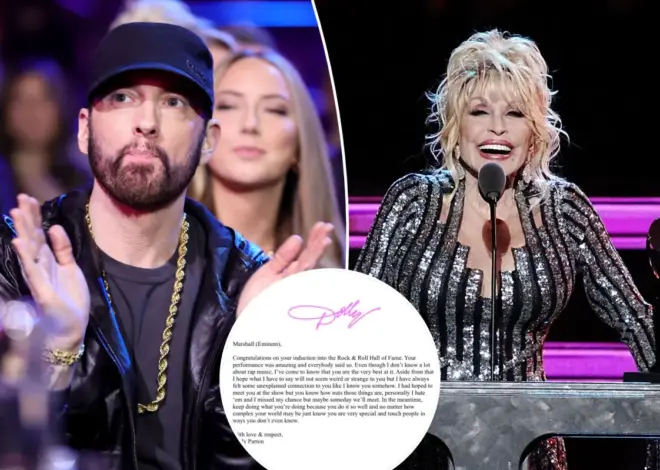 Eminem reveals Dolly Parton’s impactful letter she sent him detailing their ‘unexplained connection’