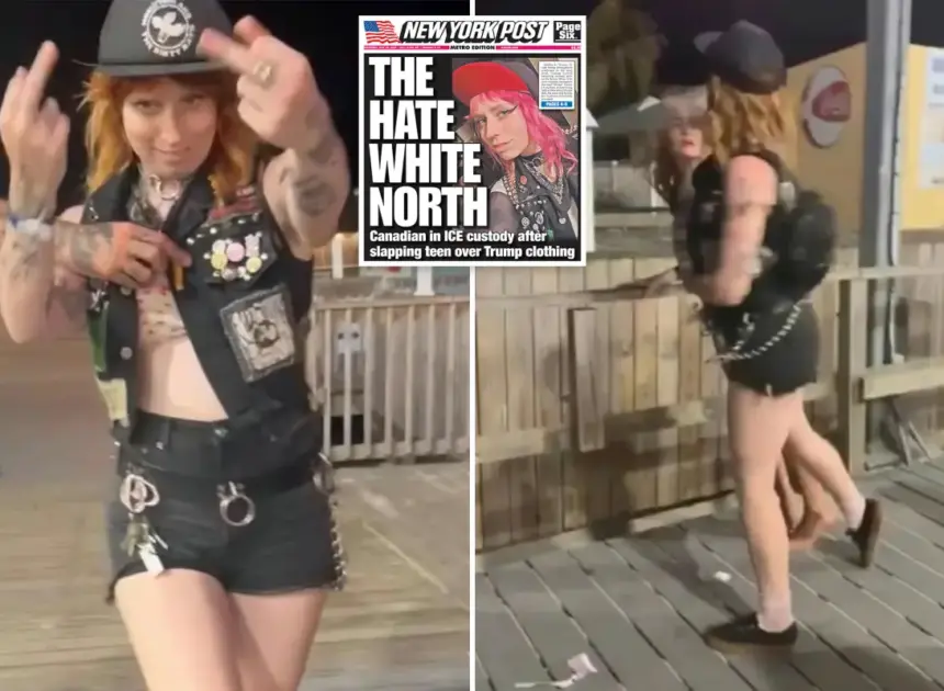 Canadian who battered patriotic teen on NJ boardwalk ordered deported — as she downplays caught-on-camera attack
