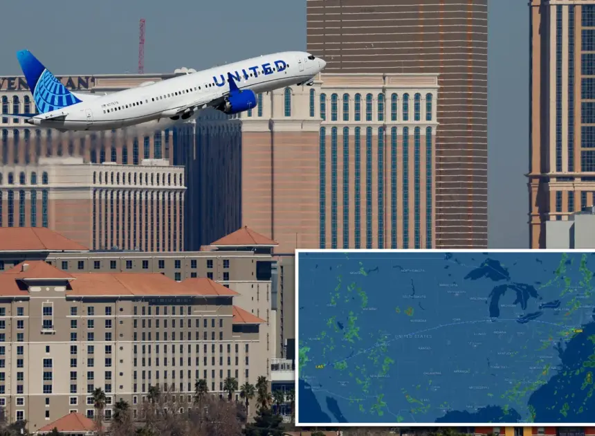 Newark-bound United Airlines flight makes ‘terrifying’ emergency landing in Las Vegas