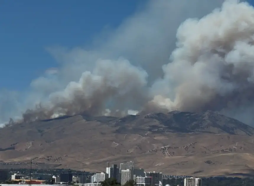 Nevada governor declares state of emergency as Hawk Fire grows to over 10,500 acres