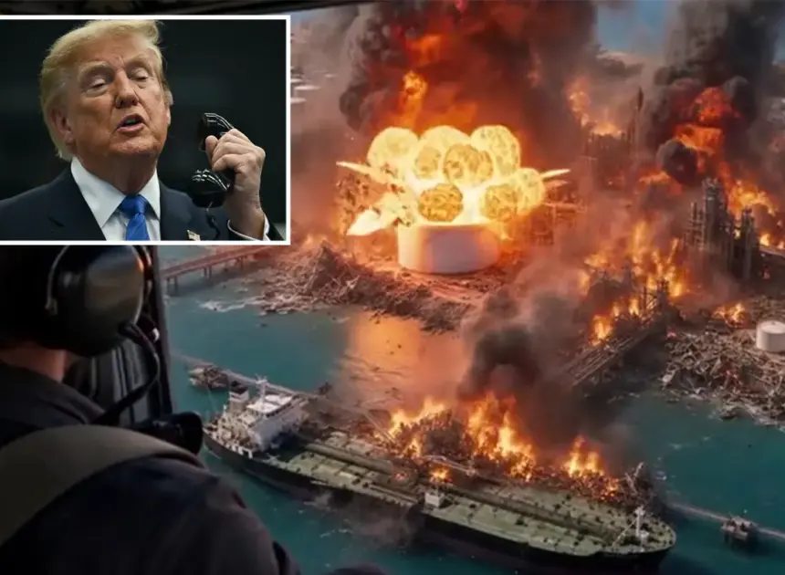 Trump posts AI-generated video of Iran’s Kharg Island ‘blown to smithereens’ hours after first US strikes in a month