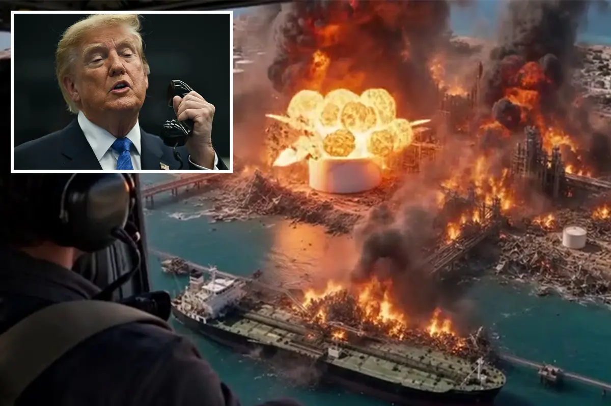 Trump posts AI-generated video of Iran’s Kharg Island ‘blown to smithereens’ hours after first US strikes in a month