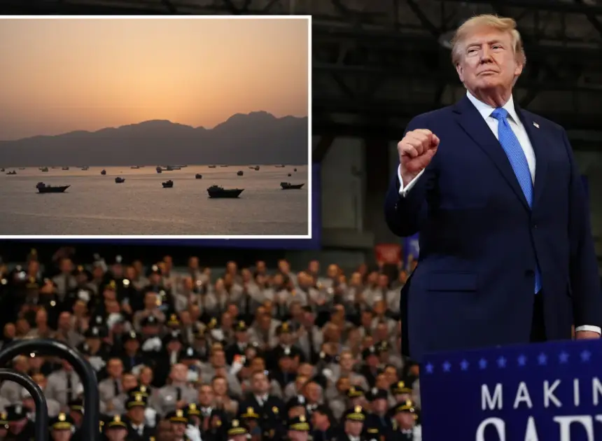 Trump says he’ll declare Strait of Hormuz a US territory after defeating Iran, during Long Island rally
