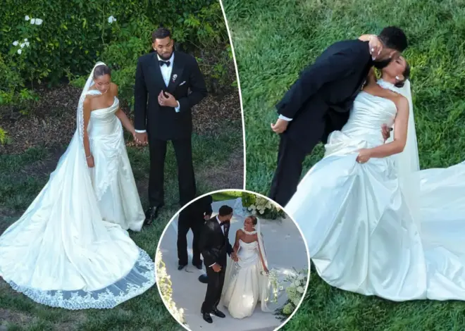 Karl-Anthony Towns marries longtime girlfriend Jordyn Woods in star-studded Malibu wedding