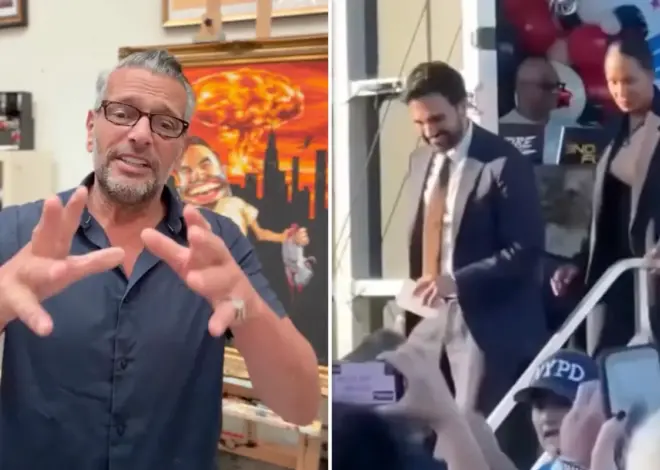Rabble-rousing NYC artist Scott LoBaido suffers cardiac arrest at pro-cop event after trying to confront Mamdani