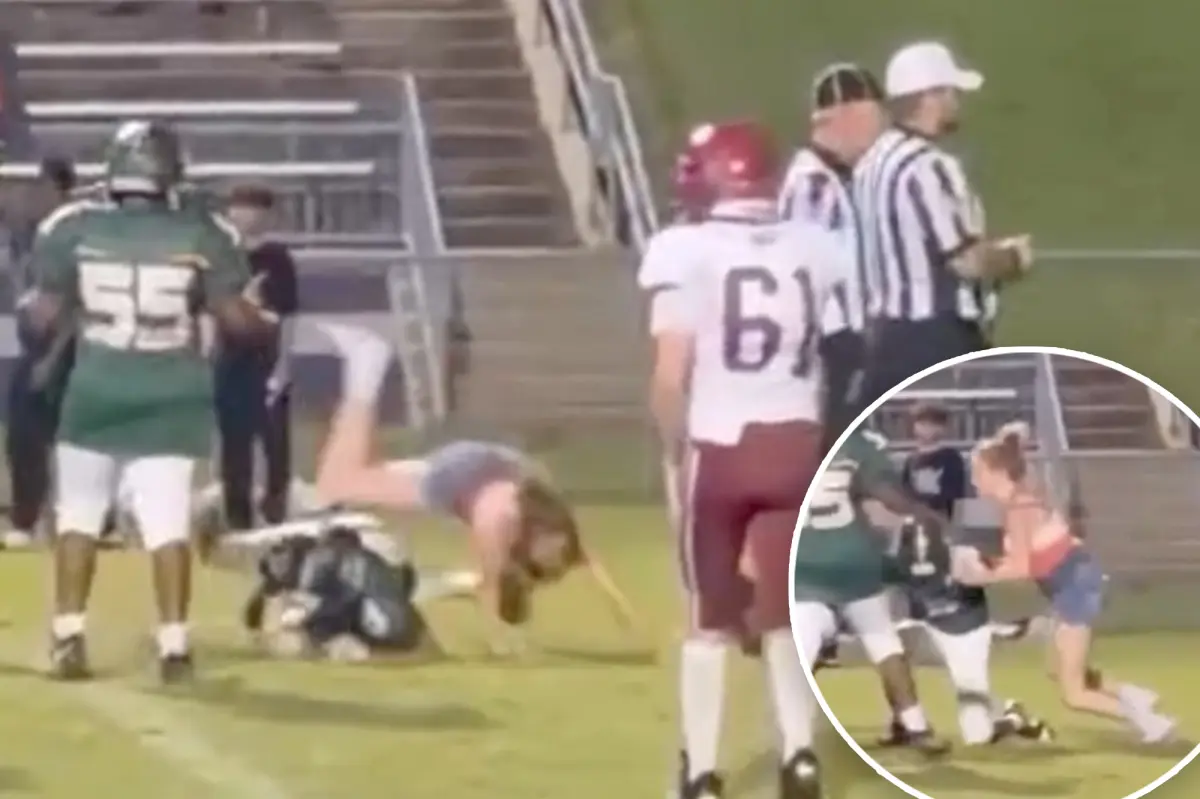 16-year-old girl faces charges after storming field, tackling middle school football player