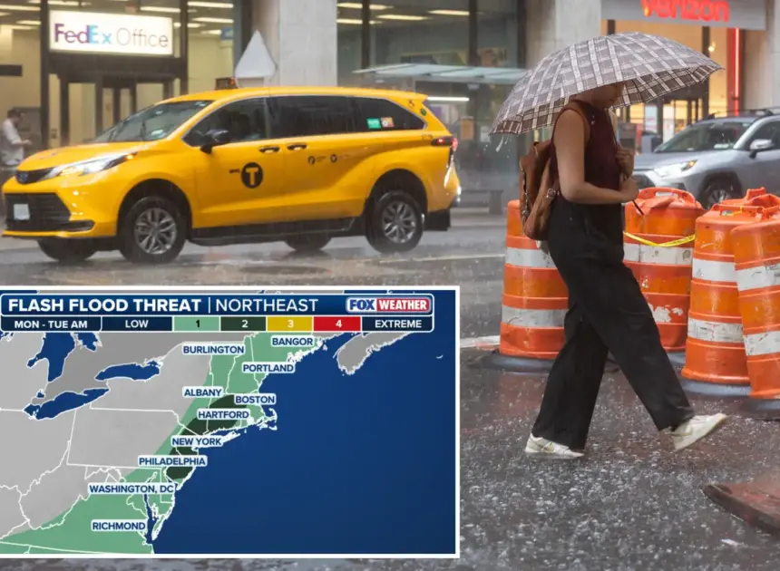 NYC under flash flood warning as city could be soaked by up to 2 inches of rain per hour