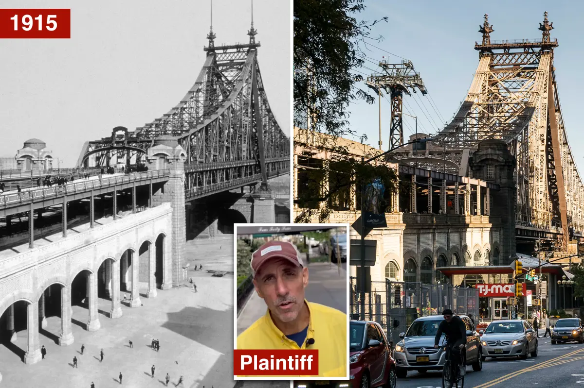 Luxe NYC venue hijacks public plaza under iconic bridge to rake in up to $300K a pop using shocking enforcers: suit