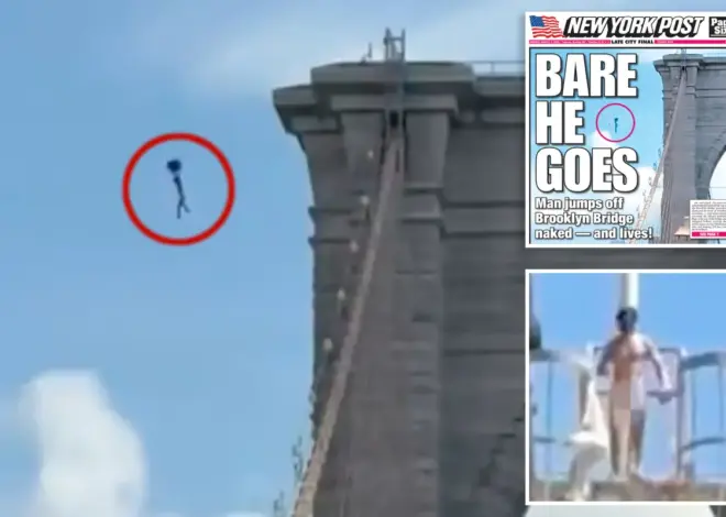 The surprising reason why Brooklyn Bridge naked nutjob may have survived ‘overwhelmingly fatal’ plunge