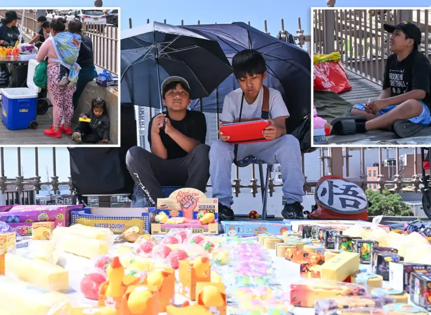 Kids as young as 11 among the illegal vendors swarming Brooklyn Bridge: ‘They are everywhere’