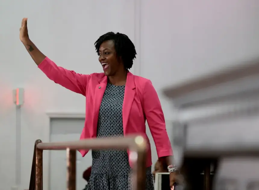 DSA member Angie Nixon upsets Trump impeachment witness Alex Vindman in Florida Democratic Senate race