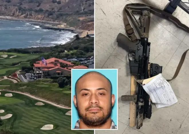 Heavily-armed suspect filmed Trump security at California golf course as modified weapons, mugshot seen for first time