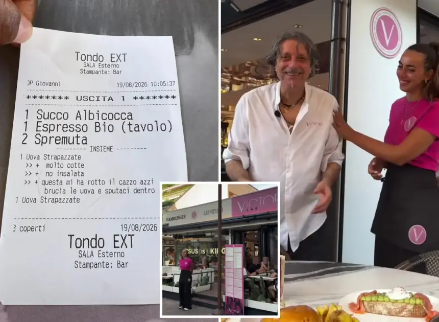 ‘Still in shock’: Tourist appalled at server’s disgusting note on breakfast bill after making a simple request