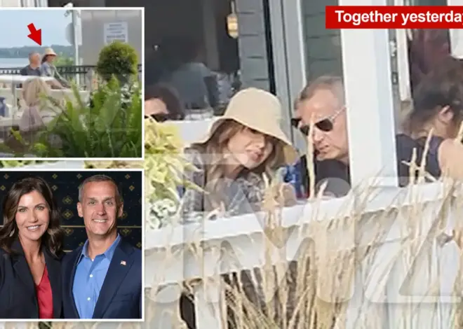Canoodling Kristi Noem and Corey Lewandowski spotted in public together after she finally dumped cross-dressing hubby