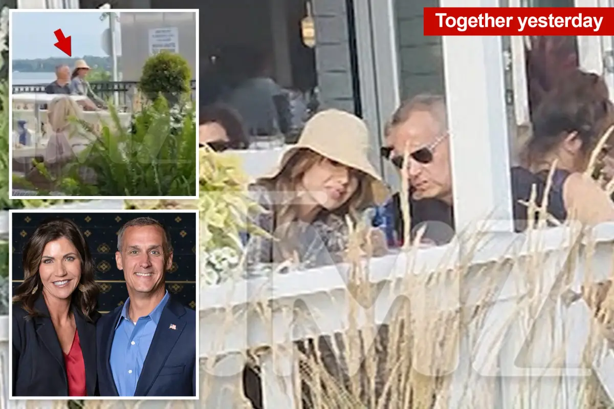 Canoodling Kristi Noem and Corey Lewandowski spotted in public together after she finally dumped cross-dressing hubby