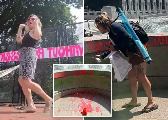 WWII Memorial vandal says she’s ‘freedom fighter’ being chased by ‘golf carts with people shooting’ in bizarre videos