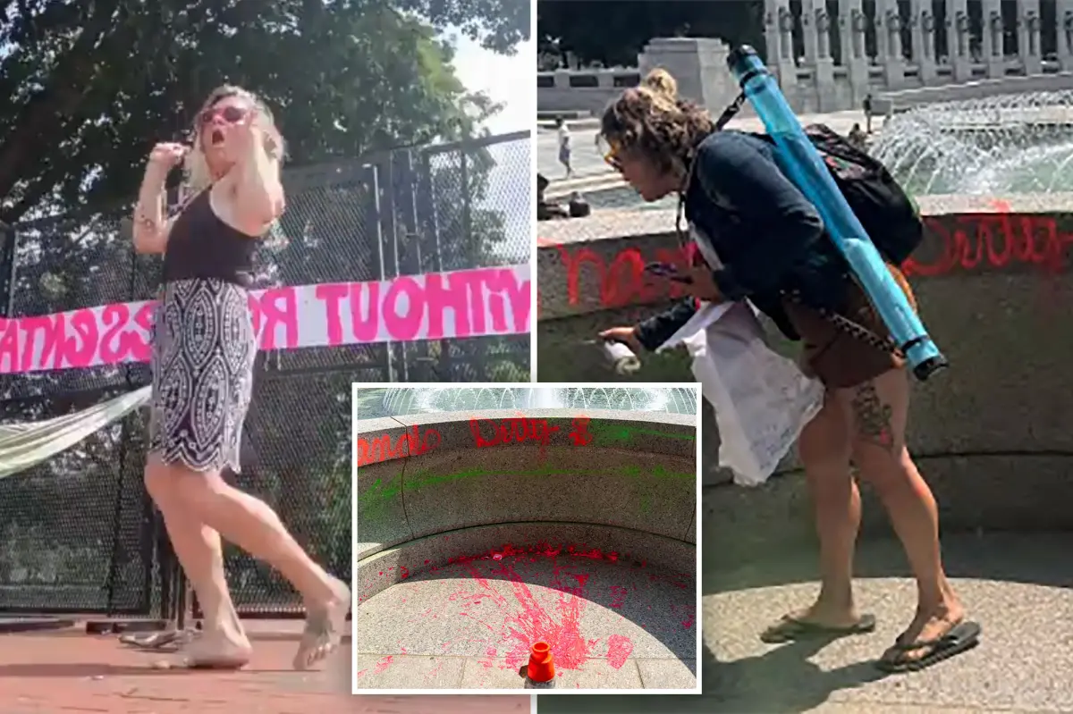WWII Memorial vandal says she’s ‘freedom fighter’ being chased by ‘golf carts with people shooting’ in bizarre videos