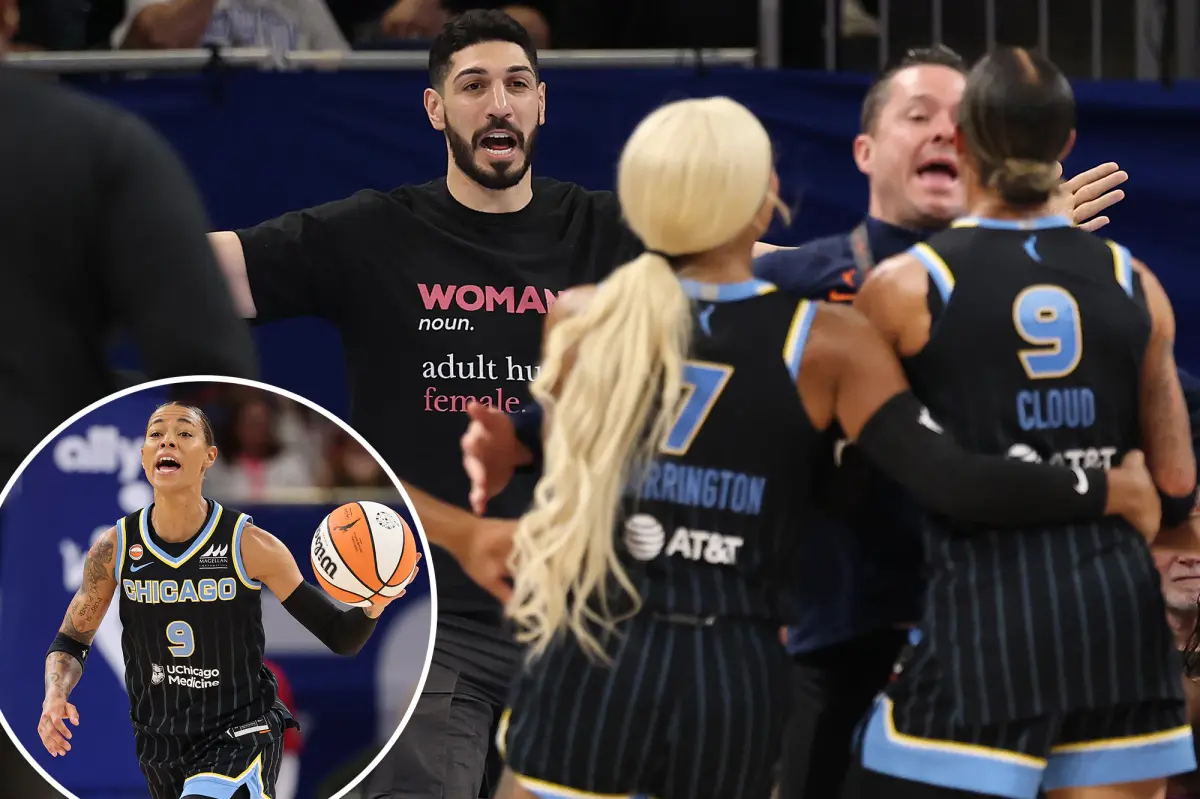 Enes Kanter Freedom escorted out of Fever-Sky game after ugly exchange with WNBA star Natasha Cloud