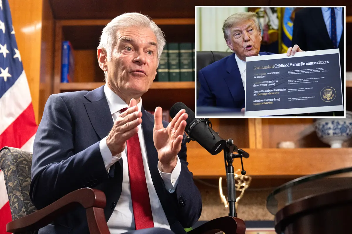 Dr. Oz clarifies the MMR vaccine is ‘not lethal’ after Trump suggested it could be