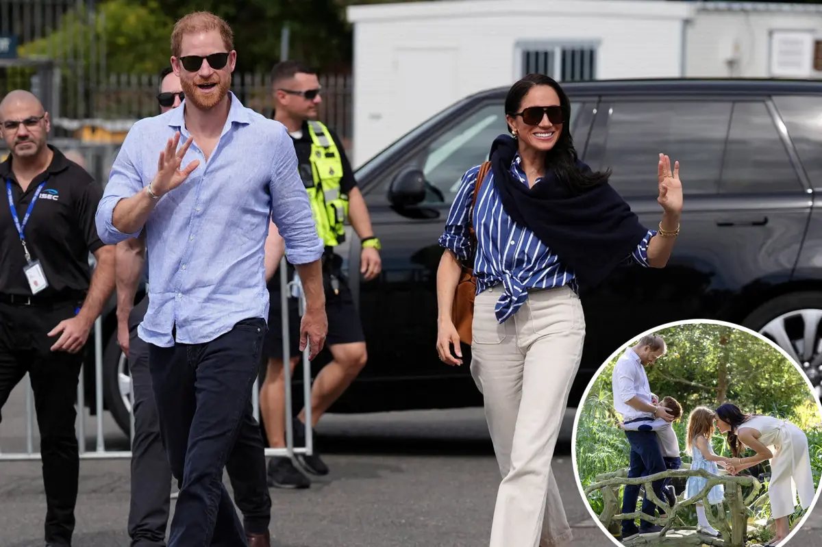 Prince Harry, Meghan Markle and their kids arrive back in the UK