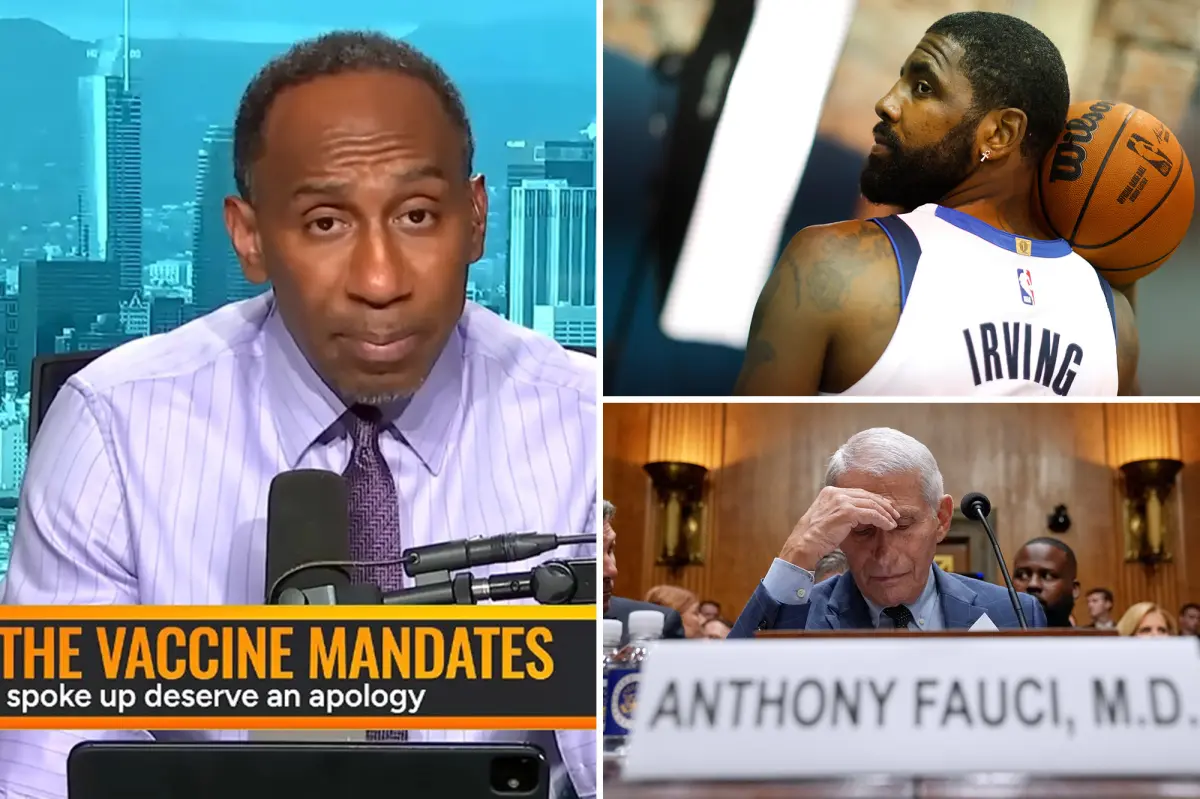Stephen A. Smith offers surprising apology to Kyrie Irving about COVID vaccine after watching Fauci hearing