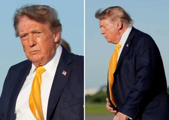 President Trump debuts new brown hairdo — and people are shocked