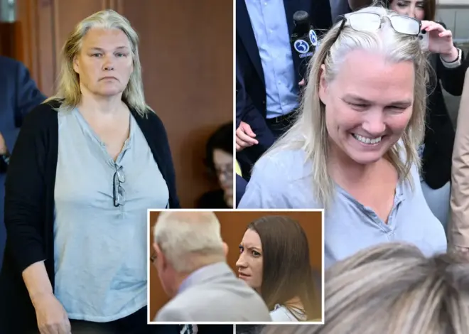 ‘Crime junkie’ all smiles leaving court after allegedly filming jurors at Lindsay Clancy trial