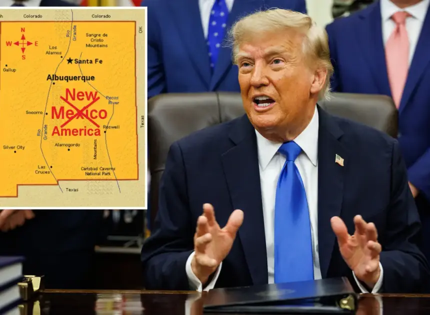Trump posts map that renames New Mexico ‘New America’