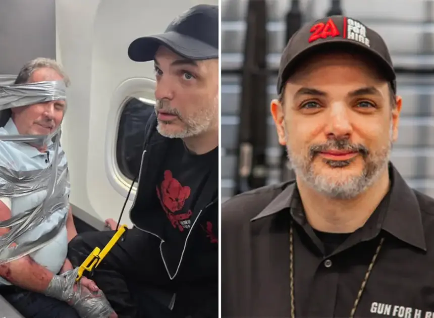 NJ gun shop owner ID’d as hero who duct-taped unruly airline passenger — and his clapback to the lunatic was brilliant