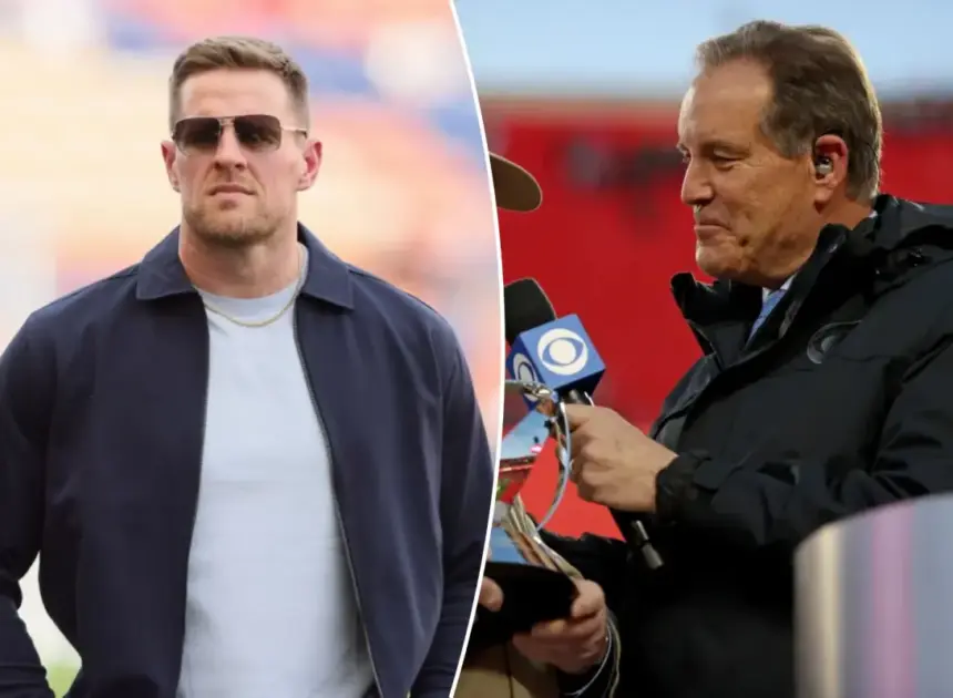 Jim Nantz ignores JJ Watt comment in awkward moment for new CBS booth
