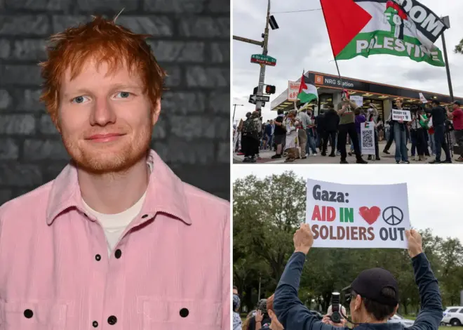 Protesters gather in Philly ahead of Ed Sheeran’s first concert since Macklemore kicked off tour