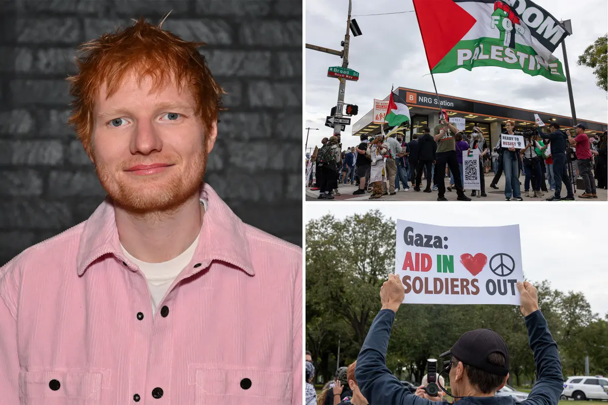 Protesters gather in Philly ahead of Ed Sheeran’s first concert since Macklemore kicked off tour