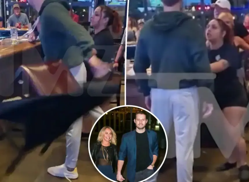 See the moment Brian Hickerson flings a chair, gets handcuffed in bar altercation