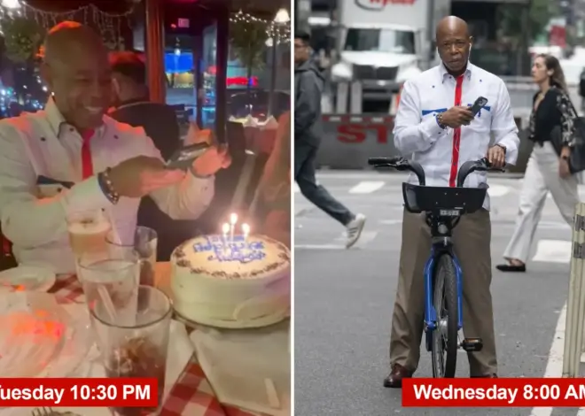 Epic photo captures just how hard ex-NYC Mayor Eric Adams partied for his 66th birthday