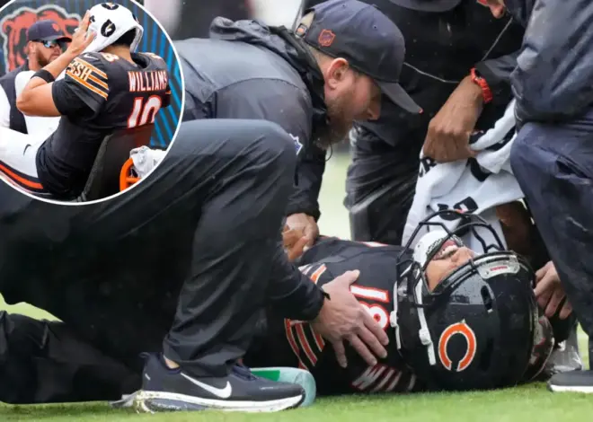 Caleb Williams carted off field in potential Bears injury nightmare