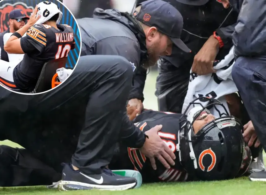 Caleb Williams carted off field in potential Bears injury nightmare