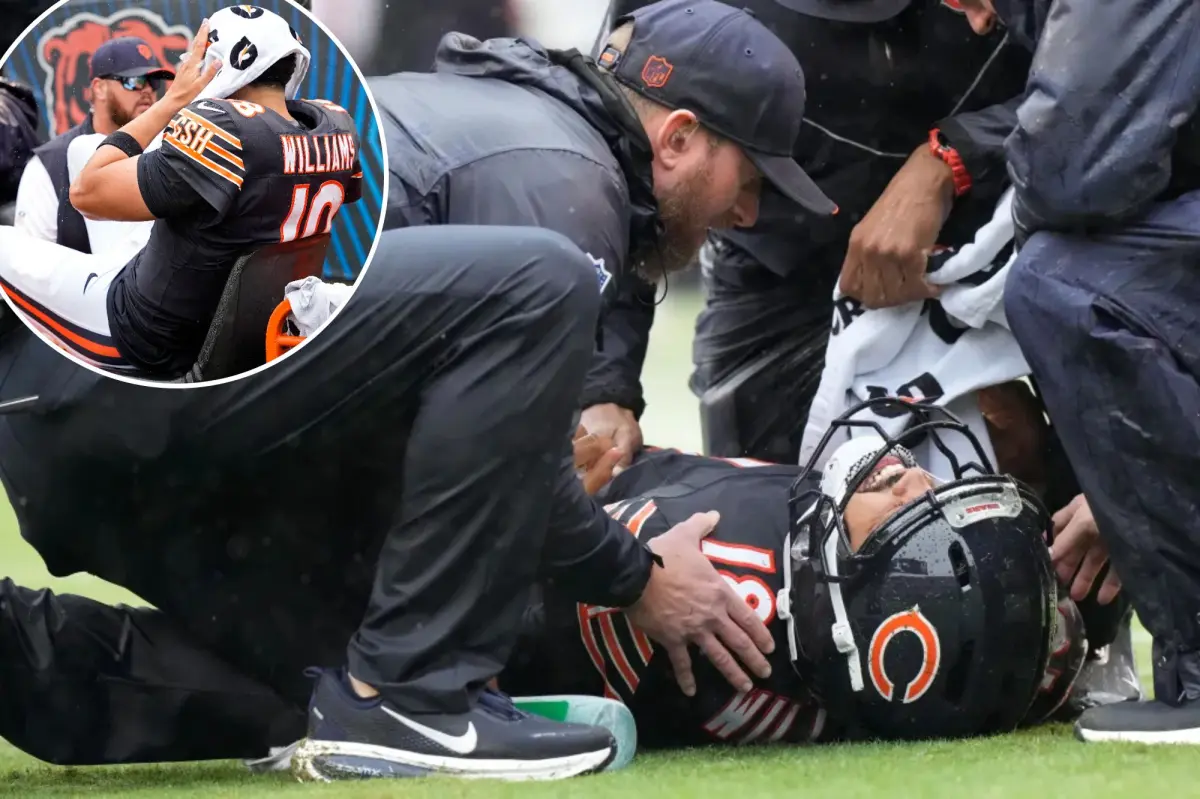 Caleb Williams carted off field in potential Bears injury nightmare