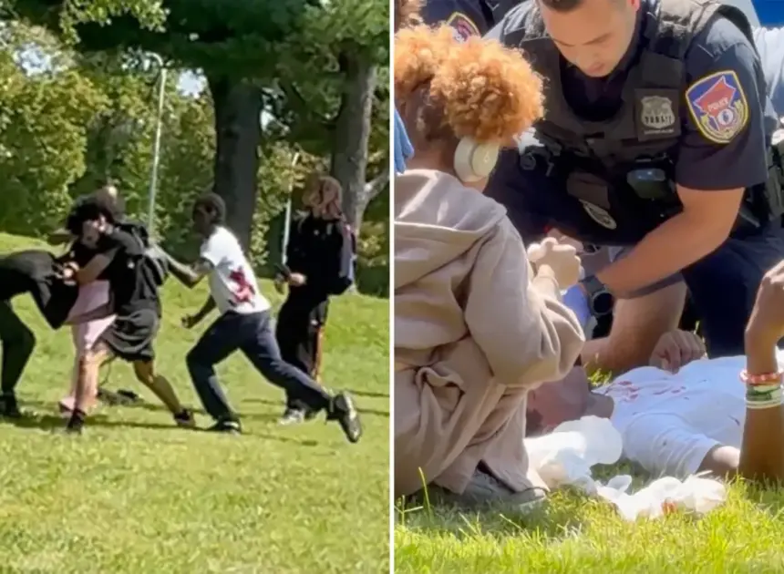 Disturbing video captures bloody Westchester college campus stabbing with 3 students injured