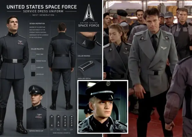 Trump reveals new Space Force uniforms inspired by ‘Starship Troopers’