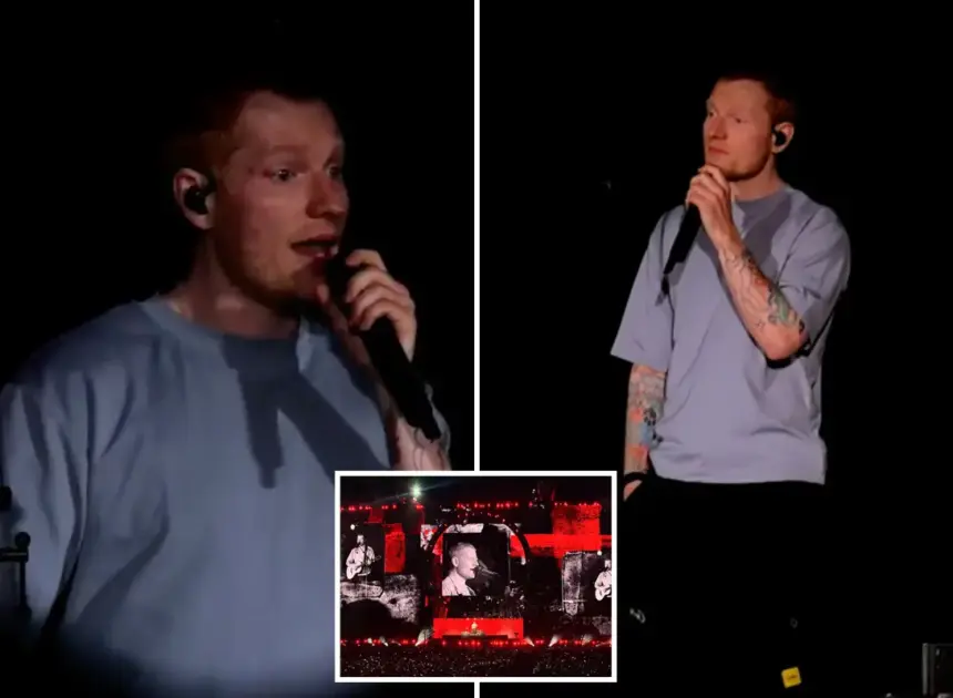 Ed Sheeran weeps on stage, says Israel’s actions in Gaza ‘unjustifiable’ in emotional first speech since Macklemore fiasco