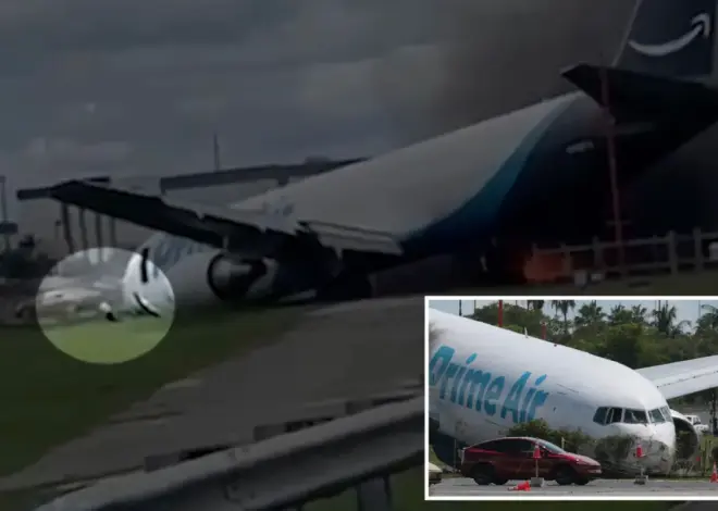 Amazon cargo jet pilot miraculously escapes fiery crash that left 5 dead at Miami airport