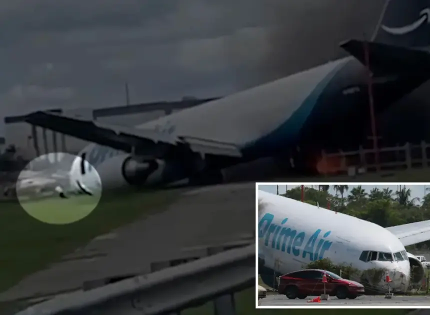 Amazon cargo jet pilot miraculously escapes fiery crash that left 5 dead at Miami airport