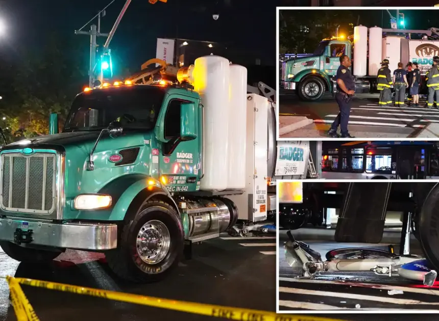 Truck plows into 2 teens riding bike in NYC, killing one of them: cops