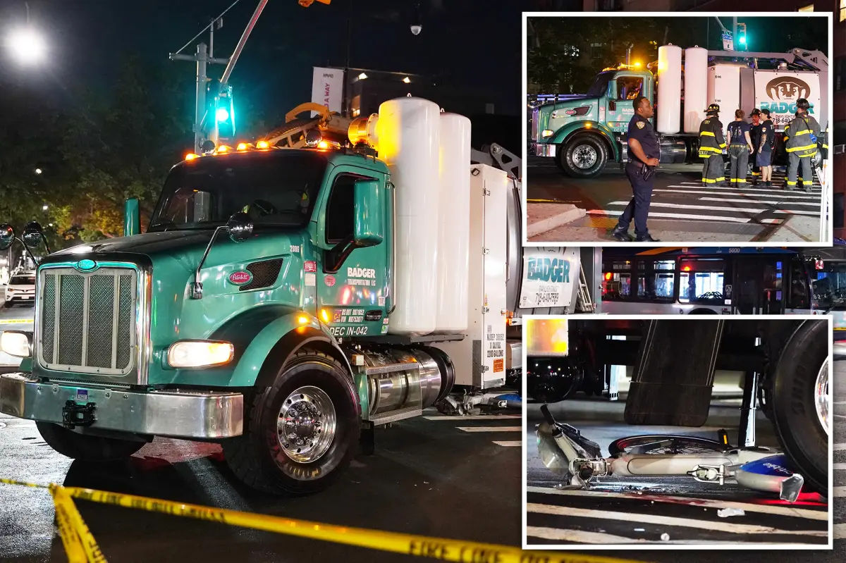 Truck plows into 2 teens riding bike in NYC, killing one of them: cops