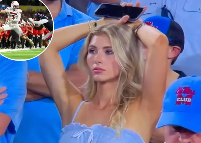 Ole Miss fan goes viral during tense moment in nail-biting win