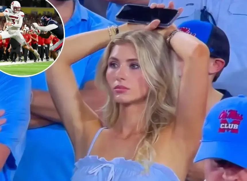 Ole Miss fan goes viral during tense moment in nail-biting win