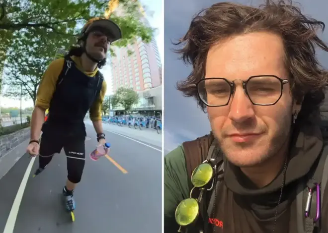 Norwegian skater rollerblading across US killed after allegedly being struck by 82-year-old driver in Kansas hit and run