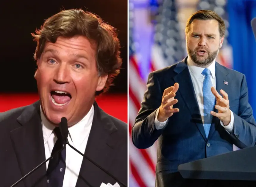 JD Vance can’t outrun his Tucker Carlson problem
